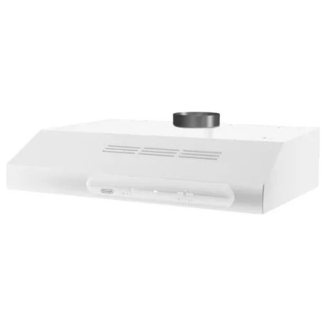 Hotte sous-meuble DeLonghi DCH 6 60 cm inox blanc noir - Bianco