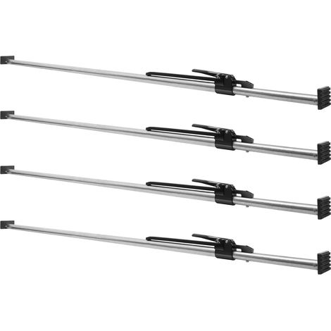 Barre de chargement ophorn, barre de chargement à cliquet réglable de 89" à 104". Construction en acier robuste avec une capacité de 309 lb. Idéal pour stabiliser la cargaison