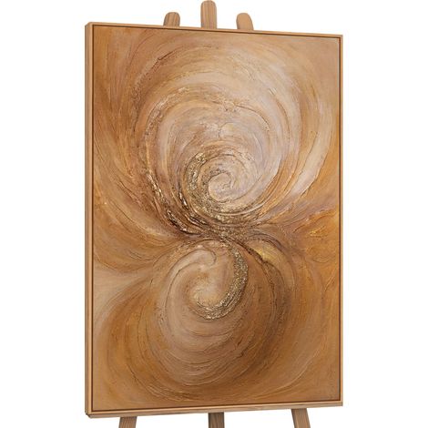 Gemälde Wirbelwind der Wärme Rahmen Eichefarben 120x80 cm (1/5)