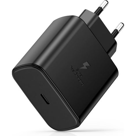 45W USB C Charger Fast Charging, Type C Fast Charge Charger for Samsung Galaxy S25/S24/S23/S22/S21 Ultra/S20/S20+/Note 20/10/9/A73/A53/A52/S10 Mobile Phone Fe USB-C AC Adapter Power Socket Noir (1/5)