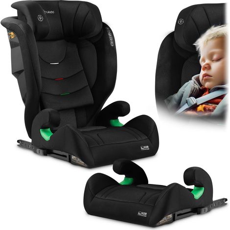 Seggiolino auto morbido Nukido Louis Nero 15-36 kg ISOFIX (1/5)