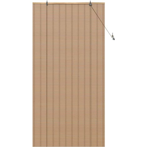 Store enrouleur Autre Marron Clair 100 x 220 cm Bambou CFW7727416 (1/5)