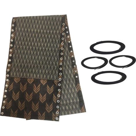 Tela de repuesto universal para sillones reclinables, sillones antigravedad y fundas elásticas para sillas, 43 x 160 cm (estampado de rombos) (1/4)