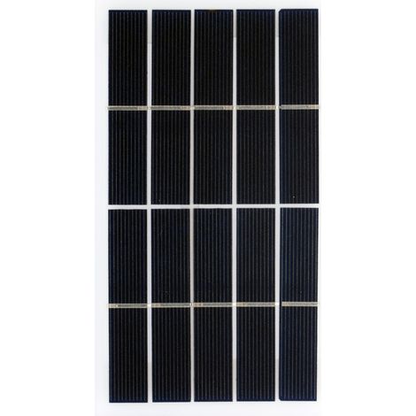 Panneau solaire 2W 5V silicium polycristallin, étanche (compact) (1/5)