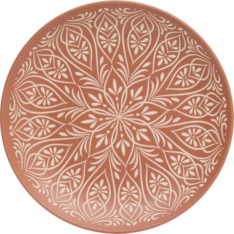 Set di 6 piatti ines d27cm terracotta - Atmosphera créateur d'intérieur (1/2)