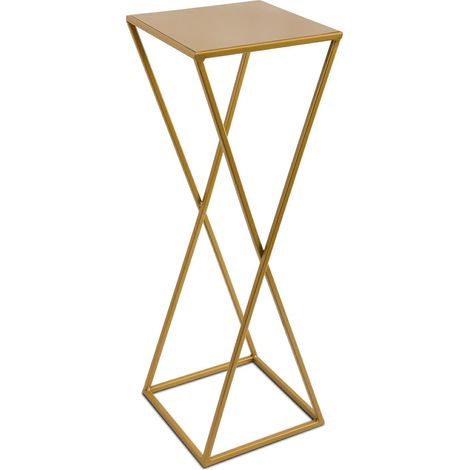 Moderner, stehender Blumenständer, 70 cm, gold (1/5)