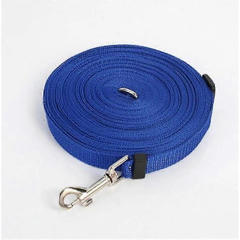 Laisse pour animaux de compagnie, style corde longue, 10-50 m, laisse d'entraînement extérieure bleue 50 m (1/5)