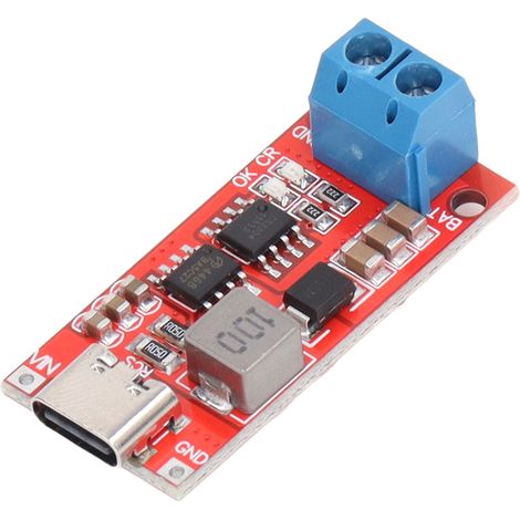 3S Typ C auf 12,6 V Lithium-Akku-Ladegerät, Schnellladeplatine, DC 3–6 V Eingang, Rot, 4 A (1/5)