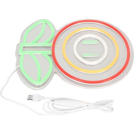 LED Flower Neon Light Wall Mounted USB Power Supply Adjustable Brightness LED Decoration Lamp Light Up Sign (1/5)