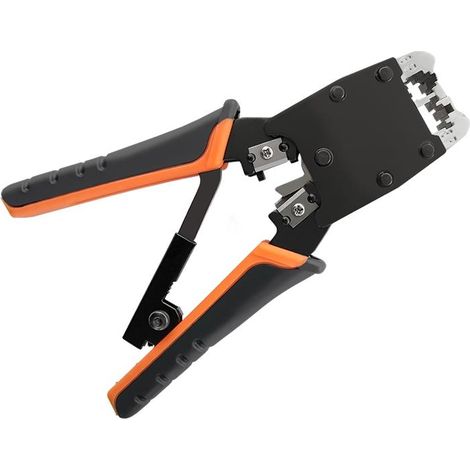 Pinza crimpadora Qoltec 8p/6p mecanismo bloqueo acero (1/2)