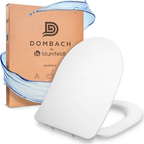 1 abattant wc, frein de chute, duroplast, antibactérien, quick release, forme d, blanc (1/5)