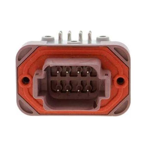 Connecteur Series DT13 Female 8 Voies PCB 90° Marron