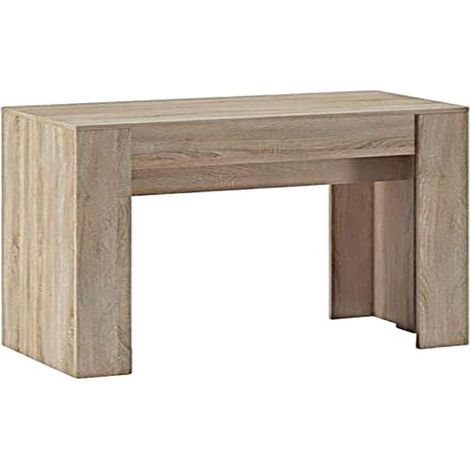Table Console Extensible jusqu'à 237 cm 5 Positions Différentes Dimensions Fermées : 78 X 90 X 50 cm Chêne Idéal pour Votre Salle À Manger, Salon Ou Bureau (1/4)
