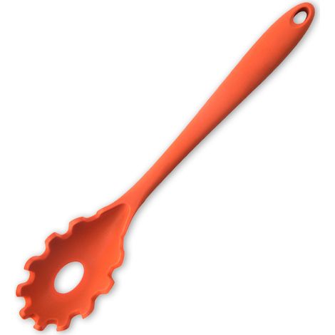 Fourchette à pâtes en silicone alimentaire, sans BPA, cuillère égouttoir à pâtes (1/5)
