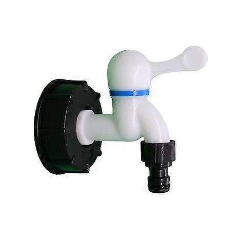 IBC-Tankadapter S60x6 Ventilhahn Kunststoffhahn Schlauchverbinder Tonfass-Anschlussadapter für Regenwassernutzungsanlagen Anschlussauslass