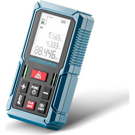 Medidor láser de precisión portátil, regla infrarroja para medir distancias, artefacto electrónico (tamaño: 50 metros)