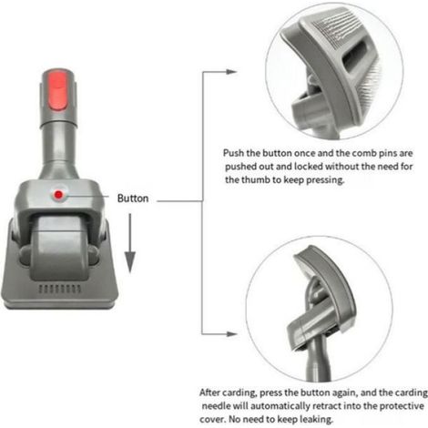 Pour Dyson Aspirateur Brosse pour Animaux de Compagnie DC58 V6 V7V8V10V11 Poils Longs Poils de Chien Poils de Chat Accessoires de (1/5)