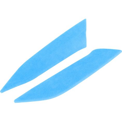 2pcs Garniture latérale en daim pour pommeau de vitesse, compatible BMW Série 3 G20 G28 2019-2021, conduite à gauche, bleu, habillage intérieur (1/5)