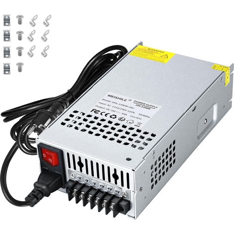 24V 50A 1200W Alimentation à découpage Adaptateur CA à CC Transformateur Convertisseur pour LED Bande lumineuse, Amplificateur, Machine, 230V 220V à 24Volt 10A 20A 25A 30A 40Amp (1/5)