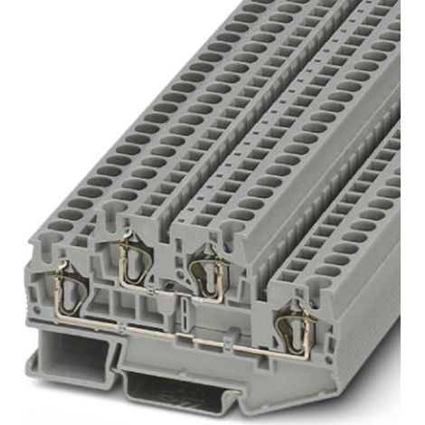 Bloc de jonction à deux étages Phoenix Contact STTB 4, 0.08  6mm², Gris ( Prix pour 1 )