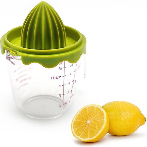 Extracteur de jus multifonctionnel manuel vert avec balance (1/5)