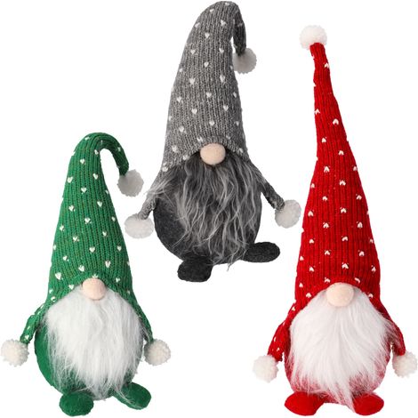 3er-Set Weihnachtswichtel, dunkle Wichtel-Weihnachtsdekoration, Geschenk von JUMIhome (1/5)