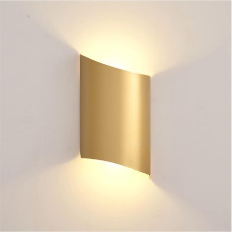 Applique Murale LED Moderne et créative, dorée, Style Post-Moderne, luminaire Luxe for Chambre à Coucher, Salle à Manger, Chevet, Salon, lumière Chaude/Froide(Gold,Warm-Light) (1/4)