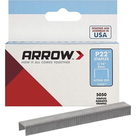 ARROW Agrafes P22 - 8 mm (1/4)