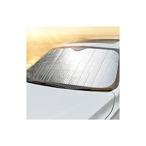 Pare-soleil avant pliable pour pare-brise 140 x 70 cm – Protection UV – Réfléchissant – S’adapte à plusieurs modèles de véhicules