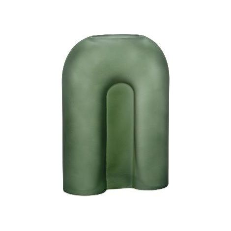 ANDREA HOUSE CR22066 Florero Rainbow Vid.Verde 18X8X25 - ref: CR22066
