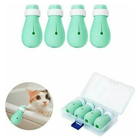 Bottes Anti-Rayures Chaussures De Chat En Silicone Bottes Gants À Gratter Protect De Patte De Chat Toilettage Pour Animaux De Compagnie Chaussons À Gratter Pour Le Bain À La Maison Rasage (1/5)