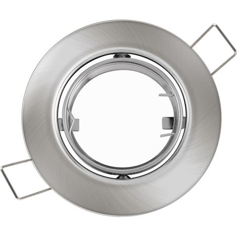 TrAdE Shop Traesio - Porta Faretto Portafaretto Supporto Orientabile Incasso Gu10 Mr16 Satinato - (1/3)