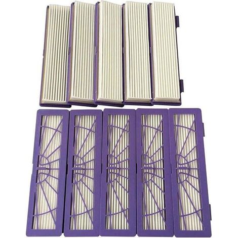 Filtri Hepa ad alte prestazioni Clean Fairy, confezione da 10, per tutti i modelli di aspirapolvere Neato Botvac serie 70e 75 80 85 D3 D5.-Crezuo (1/4)