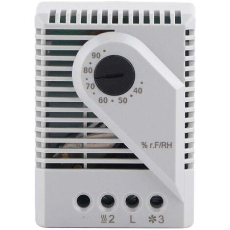 Regolatore di umidità MFR012, controllore meccanico di umidità, igrostato per deumidificatore, umidificatore, serra per rettili, ventilatore di estrazione, fermentazione (MFR012)