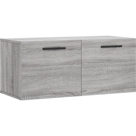 Wall Cabinet Grey Sonoma 80x36.5x35 cm Engineered Wood vidaXL (1/5)