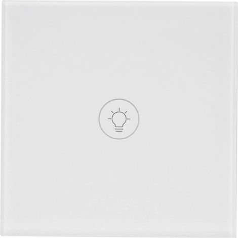 Panneau de Verre Télécommande sans Fil, Fonction de synchronisation Interrupteur d'éclairage Intelligent Télécommande sans Fil ABS Verre trempé pour Salon pour Chambre (1/4)