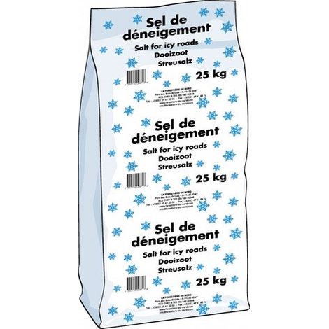 Sel de deneigement - Sac de 25 kg - Maxiburo (1/3)