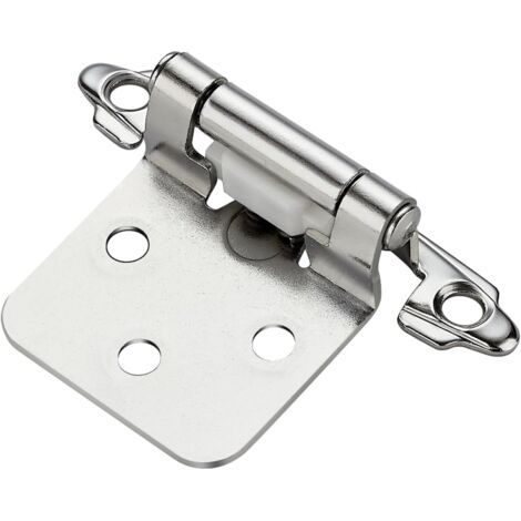 Cerniere a molla per uso domestico - adatte a tutti i tipi di mobili - confezione da 10, argento, spessore 1,4 mm (1/4)