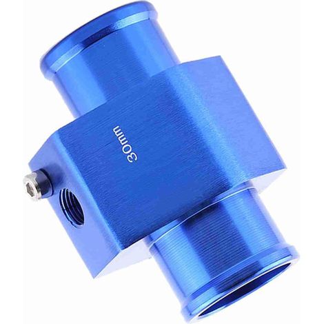 Adaptateur de Capteur de Température, Sonde Température de l'Eau Joint de Tuyau de Radiateur Universel en Alliage Aluminium 26mm - 40mm Bleu (30mm) (1/5)