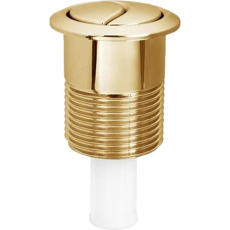 Bouton poussoir pour chasse d'eau, ABS doré, 85 x 48 mm (1/5)