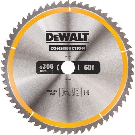 DeWALT - Lama da sega 305x30 mm, 60 denti DT1960