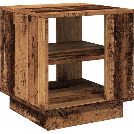 Maison Exclusive - Table basse vieux bois 40x40x43 cm bois d'ingénierie