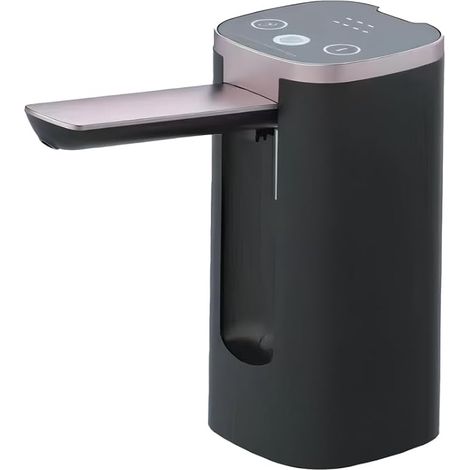 Distributore d'acqua per bottiglie, pompa d'acqua USB pieghevole, 3 velocità, rubinetto per bottiglie con schermo touch LED per casa, cucina, soggiorno, ufficio e campeggio. (1/5)