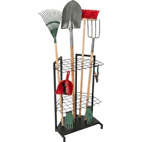 Garden tool rack steel holds 34 tools black 229384434 229384434 (1/5)