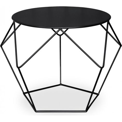 Beistelltisch Diamond Schwarz - Stahl, Metall