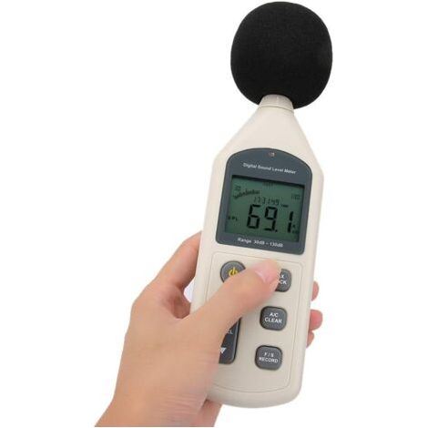 Testeurs de bruit dans l'environnement, Sonore Testeur du Bruit Sonomètre numérique LCD avec écran LCD 30-130 DBA - Mesure du bruit USB (1/5)