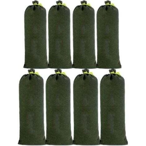 8pcs Sac a Sable en Toile Boudin Anti Inondation Contre Sable Inondation Les Modèles Améliorés ne se Fanent pas pour Drainage pour Garage Magasin Ecole Gare Bâtiment Usine Entrep 30x70cm