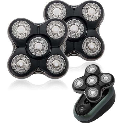Têtes de rechange pour rasoirs Rx7 compatibles avec les rasoirs Remington Bald et X R1600/Rx7/boss X R7120/X R7100 (lot de 2) (1/5)