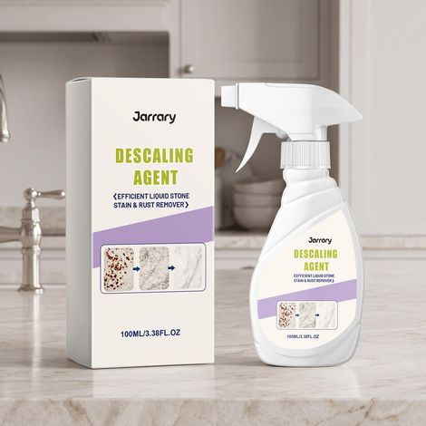Entkalkungsspray für Keramikfliesenböden verschiedener Oberflächen, reinigt Schmutz und Rost, poliert, hellt auf und duftet angenehm – 100 ml -- DE (1/5)