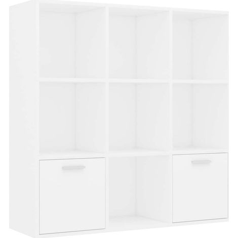 Maison Exclusive - Estantería de madera contrachapada blanco 98x3 (1/5)
